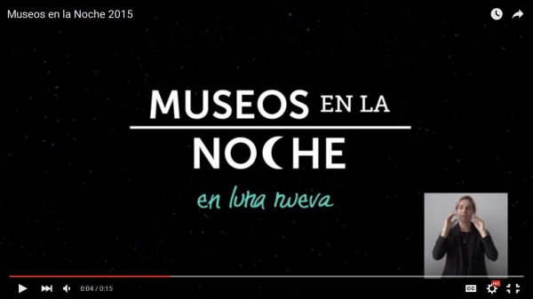 Mirá el spot de #MuseosEnLaNoche 2015