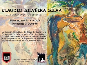 Exposición homenaje a Claudio Silveira Silva en museo Rubino de Durazno