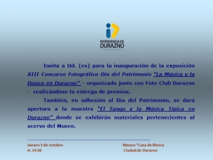 D&iacute;a del Patrimonio en el Museo 'Casa Rivera' de Durazno