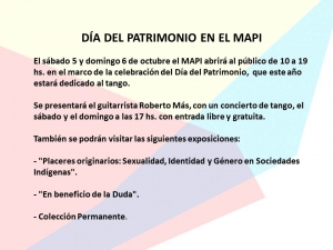 D&iacute;a del Patrimonio en el Museo de Arte Precolombino e Ind&iacute;gena (MAPI) de Montevideo