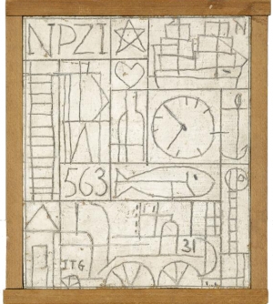 Composition de JTG (34,5 x 29 cm). &Oacute;leo sobre madera