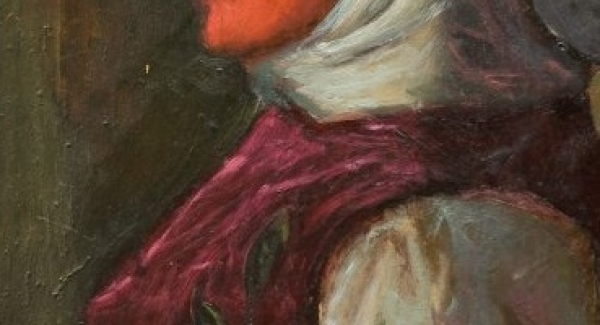 Detalle de "Extra&ntilde;a m&aacute;scara" de Luis Alberto Solari