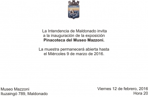 Exposici&oacute;n de pinacoteca del Museo Mazzoni.
