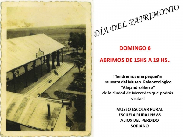 D&iacute;a del Patrimonio en el Museo Escolar Rural de Altos del Perdido (Soriano)