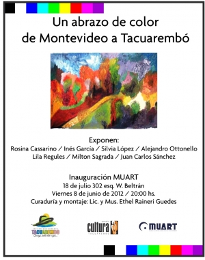 "Un abrazo de color de Montevideo a Tacuaremb&oacute;". Inaugura exposici&oacute;n en MUART. 