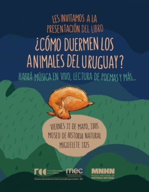 Se presenta &iquest;C&oacute;mo duermen los animales del Uruguay?  en el MNHN