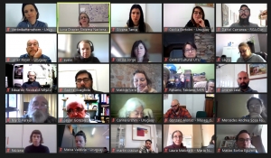 Participantes en la presentaci&oacute;n virtual