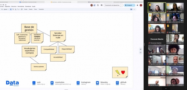 Captura del taller virtual