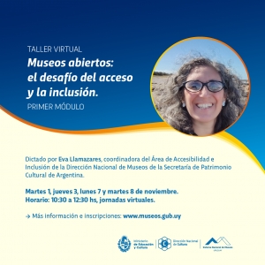 Inscripciones abiertas para la capacitaci&oacute;n Museos abiertos: el desaf&iacute;o del acceso y la inclusi&oacute;n.