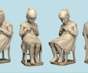 Escultura La Tejedora