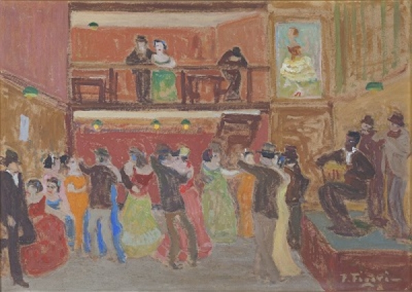 Pedro Figari. Sin fecha. &Oacute;leo sobre cart&oacute;n. 48,5 x 68,5 cm