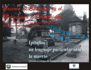 D&iacute;a del Patrimonio en Paysand&uacute;: Cacer&iacute;a de Epitafios.
