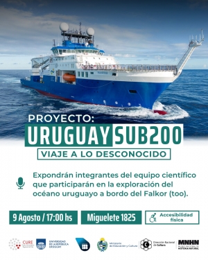Proyecto SUB200, conociendo las profundidades del mar uruguayo