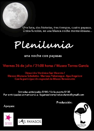 "Plenilunia. Una noche con payasas" en el Museo torres Garc&iacute;a. 