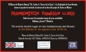 Martes 21/8, 18:00hs. Teatro en el Museo Torres de la Llosa