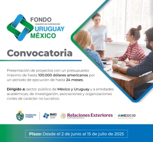 Convocatoria al Fondo Conjunto de Cooperaci&oacute;n Uruguay - M&eacute;xico